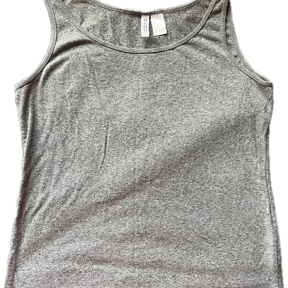 H&M GREY TANK TOP RACER BACK LARGE